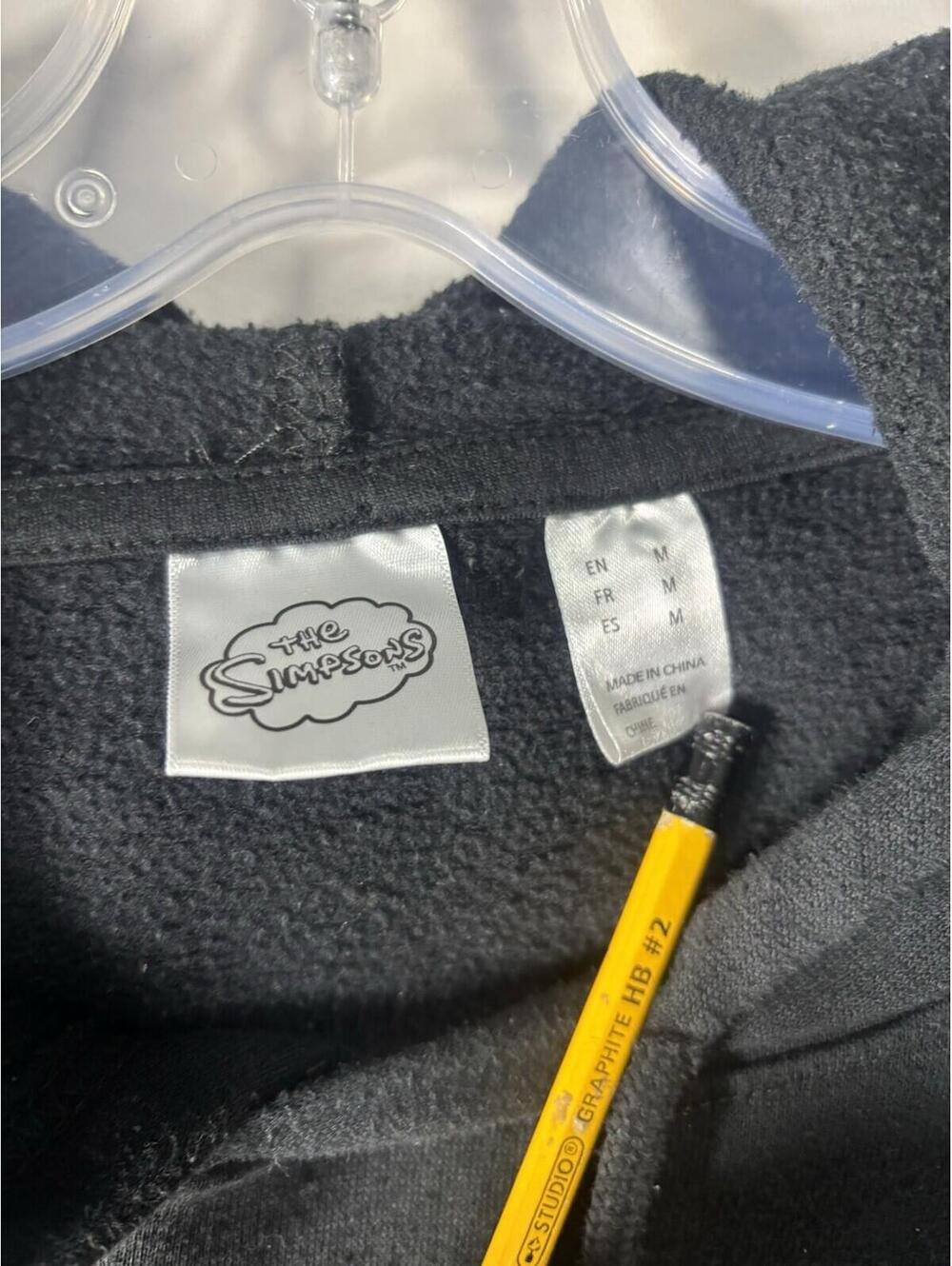 The Simpsons Kwik-E-Mart Hoodie Mens M Black Bart Simpson Slushie Matt Groening - Picture 7 of 12